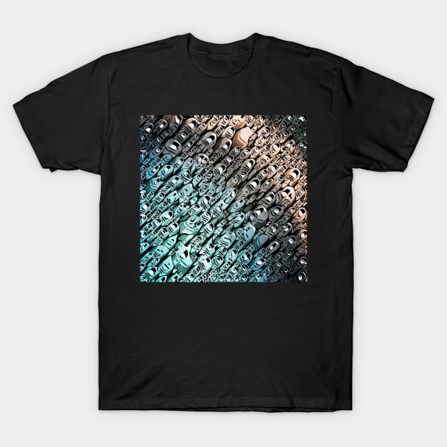 Textured Abstract Shapes T-Shirt by perkinsdesigns